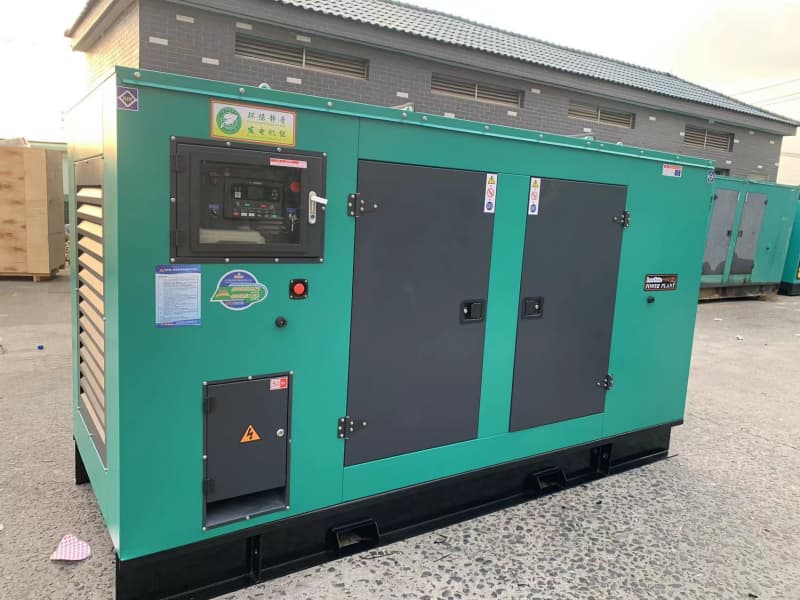 Silent diesel generator set built for hospital standby power in our Yangzhou factory