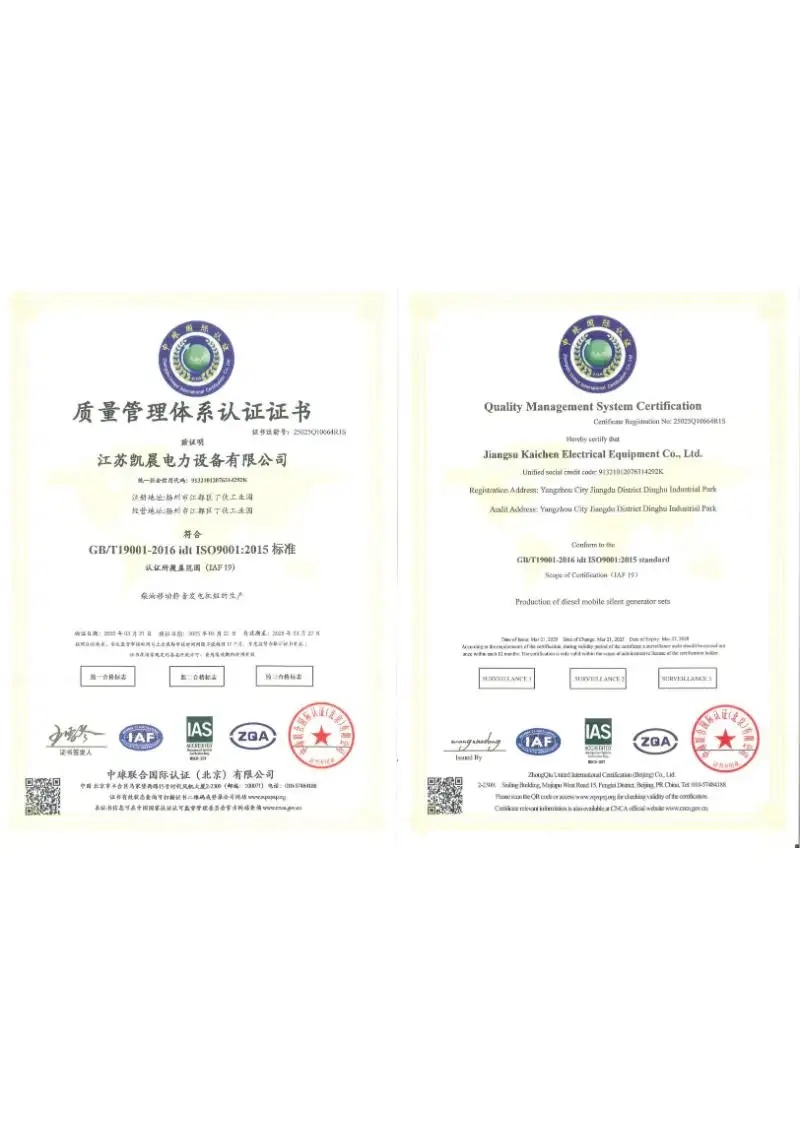 ISO 9001 Quality Management Certification